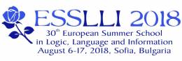 ESSLLI 2018 (Sofia)